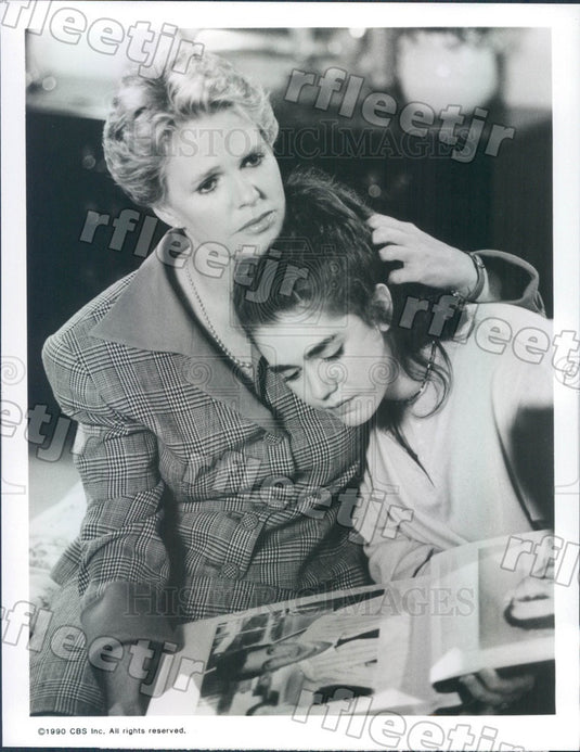 1990 Emmy Winning Actress Sharon Gless & Lisa Rieffel Press Photo adx717 - Historic Images