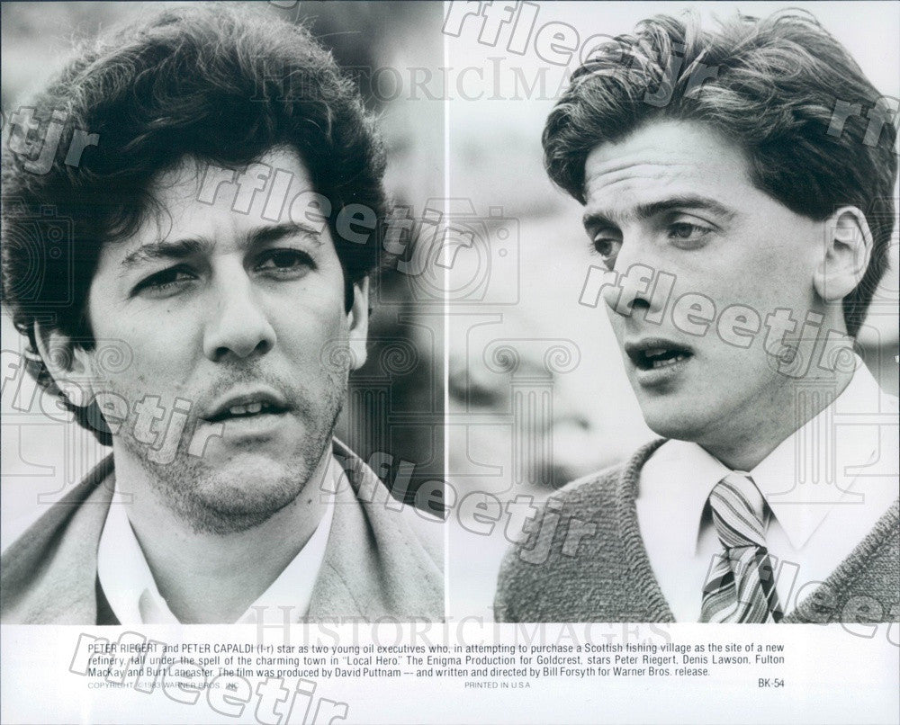1983 Oscar Winning Actor Peter Capaldi &amp; Peter Riegert in Film Press Photo adx71 - Historic Images