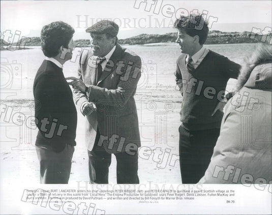 1983 Oscar Winning Actors Burt Lancaster & Peter Capaldi Press Photo adx73 - Historic Images