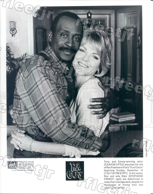1991 Tony Winning Actor Cleavon Little, Stephanie Faracy Press Photo adx743 - Historic Images