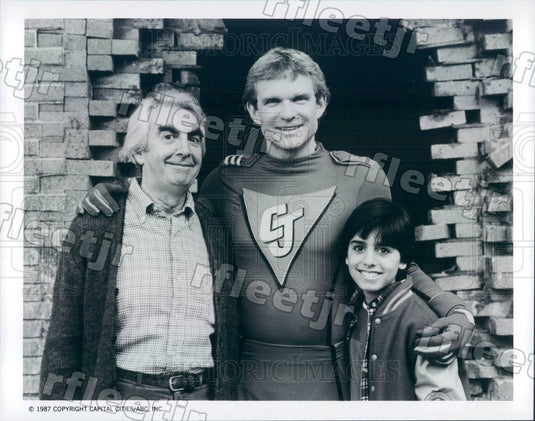 1987 Actor Milo O'Shea, Jim Turner, Josh Blake on True Colors Press Photo adx745 - Historic Images