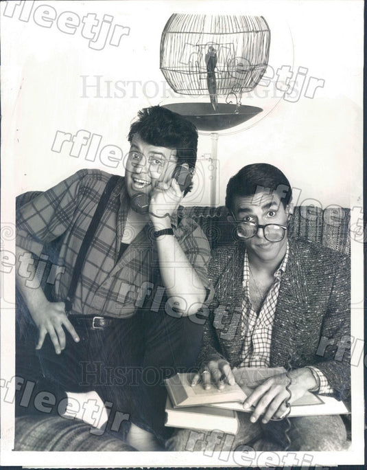 1988 Actors Paul Rodriguez & Eddie Velez on Trial and Error Press Photo adx767 - Historic Images