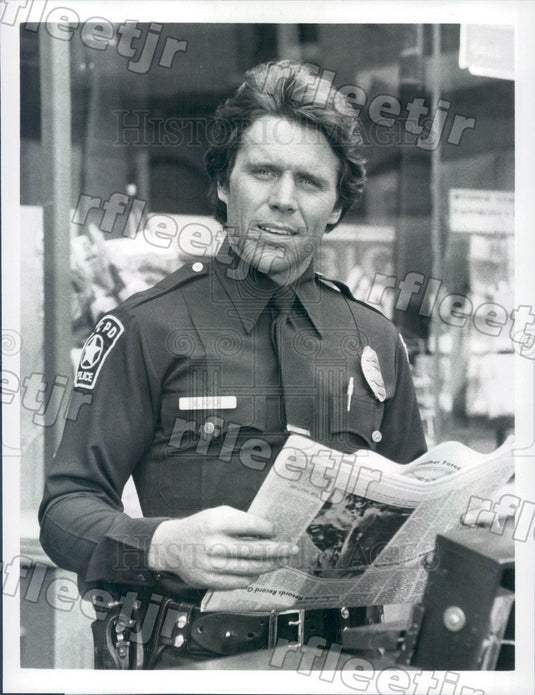 1983 American Actor Grant Goodeve on TV Show T.J. Hooker Press Photo adx775 - Historic Images