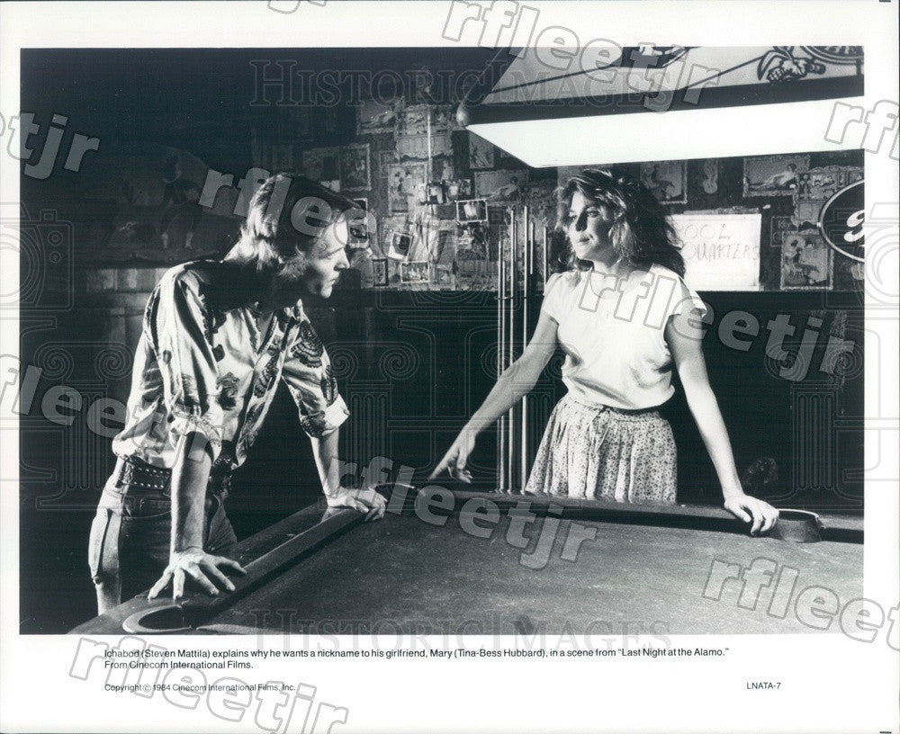 1984 Actors Steven Mattila &amp; Tina-Bess Hubbard in Film Press Photo adx81 - Historic Images