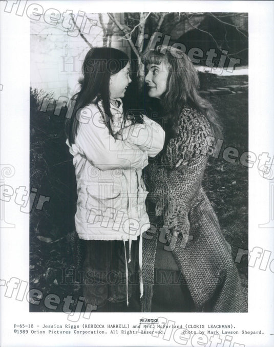 1989 Award Winning Actor Cloris Leachman & Rebecca Harrell Press Photo adx829 - Historic Images