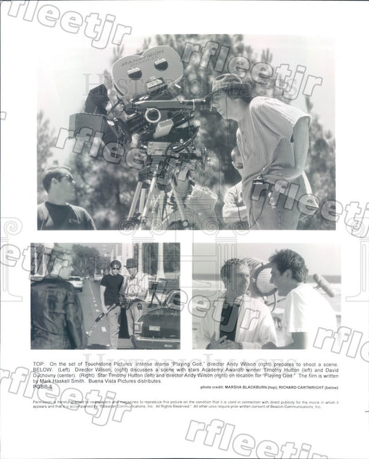 Undated Actor David Duchovny, Timothy Hutton, Dir Andy Wilson Press Photo adx883 - Historic Images