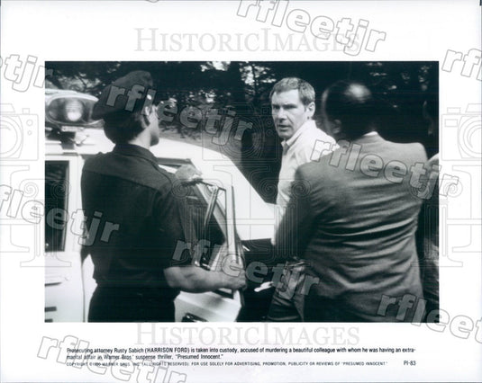1990 Hollywood Actor Harrison Ford in Film Presumed Innocent Press Photo adx921 - Historic Images