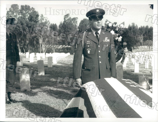 1989 Actor Terence Knox on TV Show Tour of Duty Press Photo adx987 - Historic Images