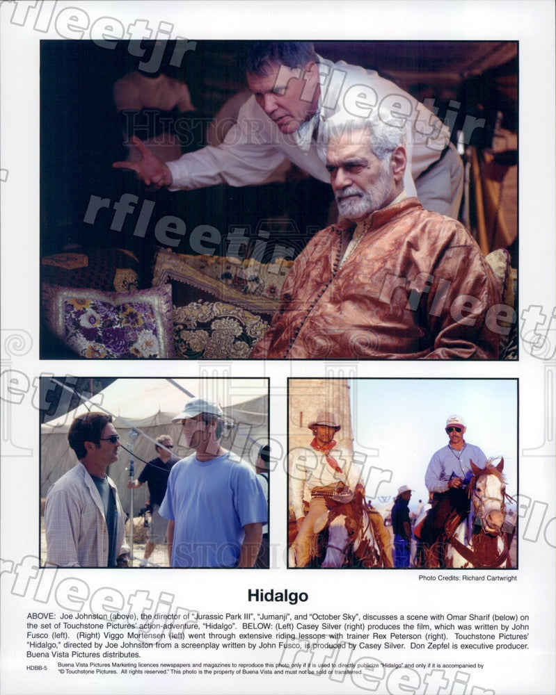 2004 Actors Viggo Mortensen &amp; Omar Sharif, Dir Joe Johnston Press Photo ady1003 - Historic Images