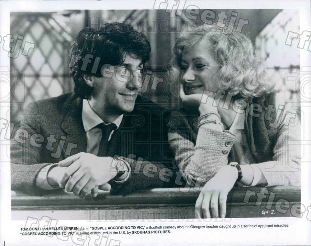 Undated Award Winning Actors Tom Conti &amp; Helen Mirren Press Photo ady1005 - Historic Images