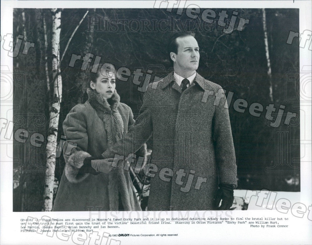 1983 Oscar Winning Actor William Hurt &amp; Joanna Pacula Press Photo ady1015 - Historic Images