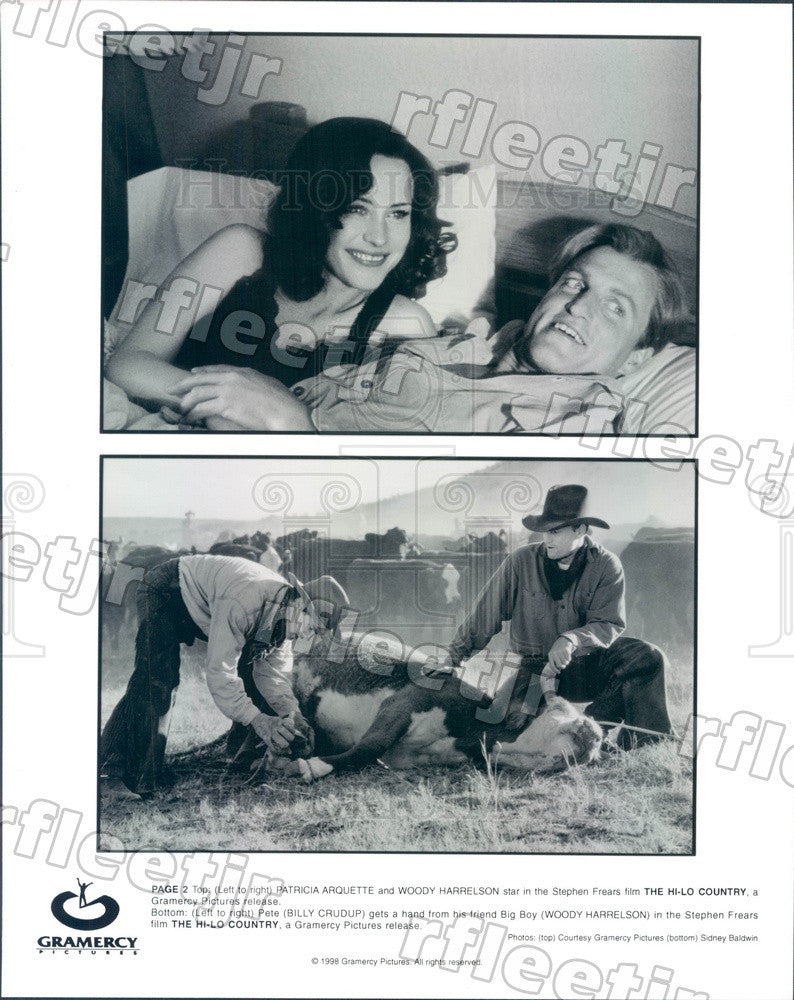 1998 Actors Patricia Arquette, Woody Harrelson, Billy Crudup Press Photo ady1047 - Historic Images
