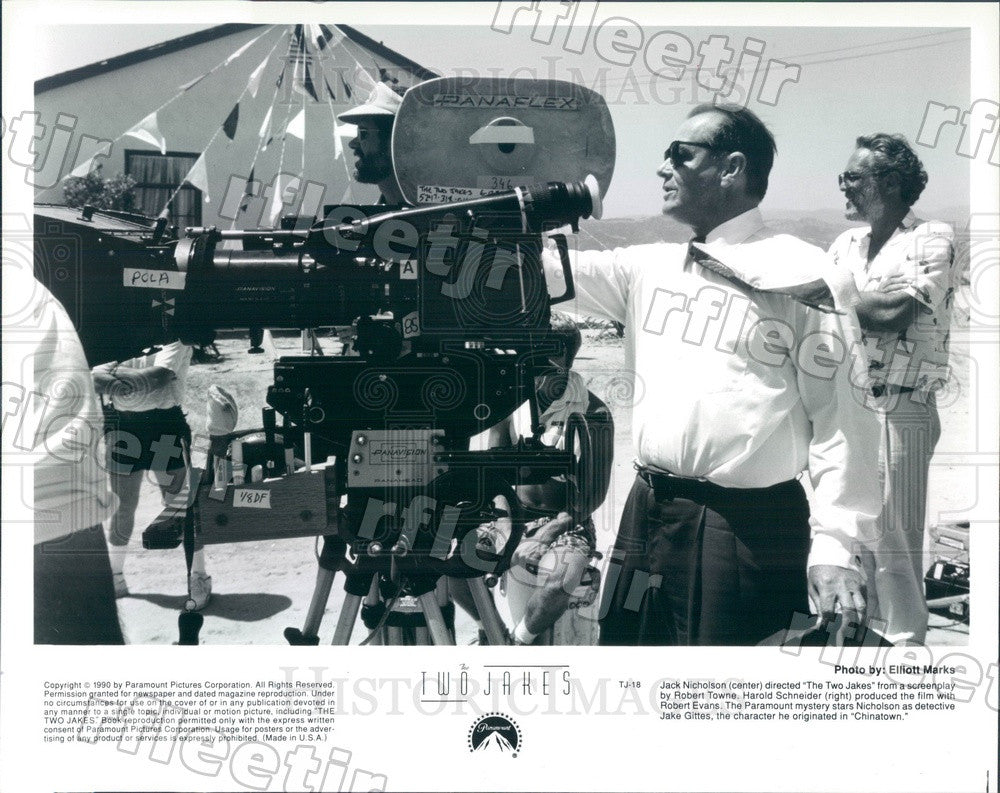 1990 Oscar Winning Actor, Director Jack Nicholson Press Photo ady1059 - Historic Images