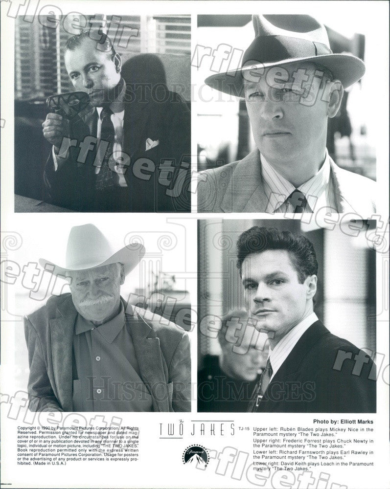 1990 Actors Ruben Blades/Frederic Forrest/Richard Farnsworth Press Photo ady1069 - Historic Images