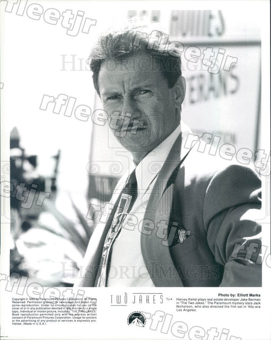 1990 American Actor Harvey Keitel in Film The Two Jakes Press Photo ady1073 - Historic Images