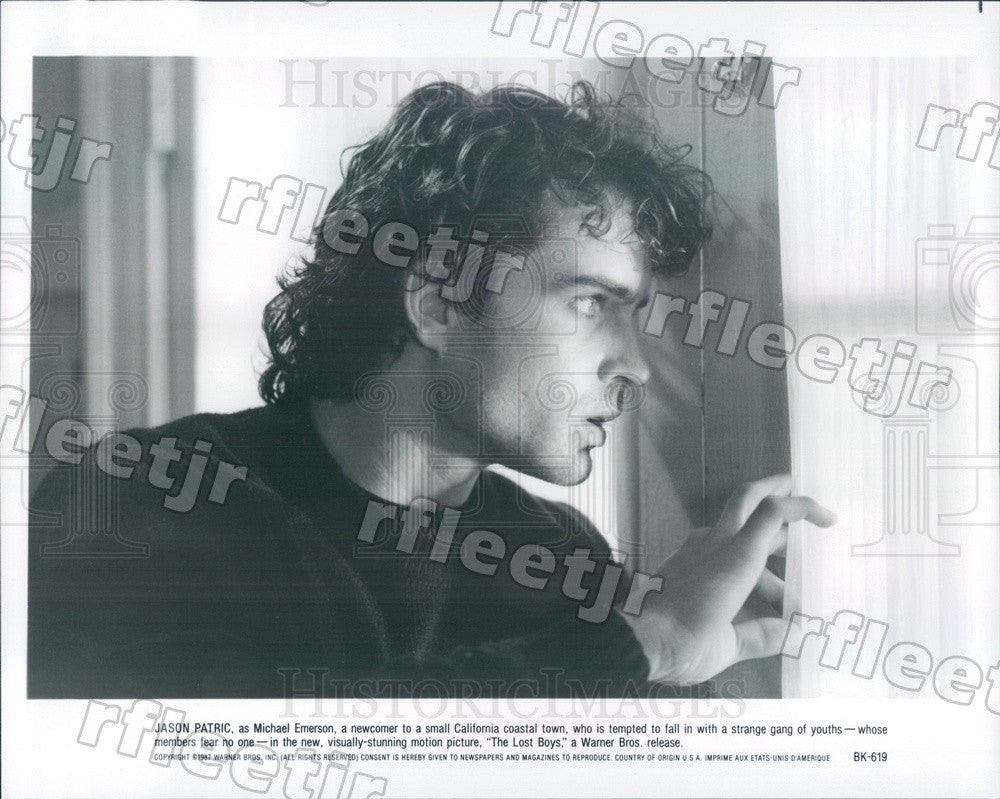 1987 American Actor Jason Patric in Film The Lost Boys Press Photo ady1081 - Historic Images
