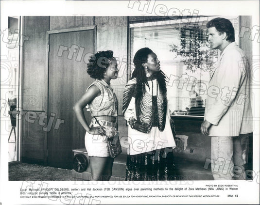 1993 Actors Whoopi Goldberg, Ted Danson, Nia Long Press Photo ady1091 - Historic Images