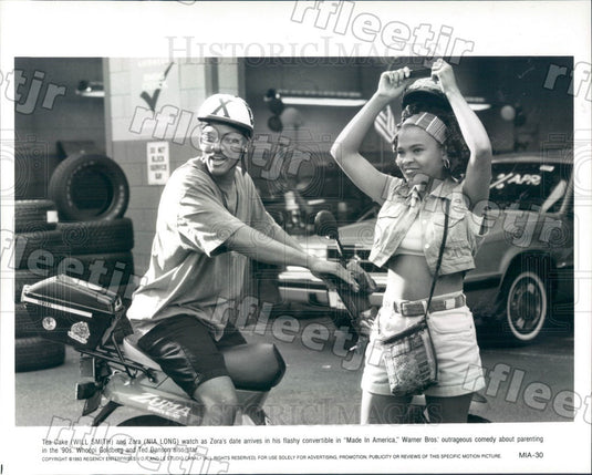 1993 Grammy Winning Actor Will Smith & Nia Long in Film Press Photo ady1093 - Historic Images