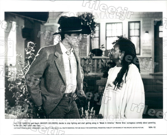1993 Award Winning Actors Whoopi Goldberg & Ted Danson Press Photo ady1095 - Historic Images