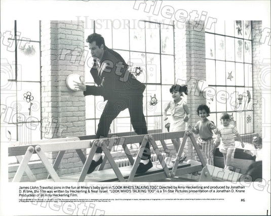 1990 Actor John Travolta in Film Look Who's Talking Too Press Photo ady1103 - Historic Images