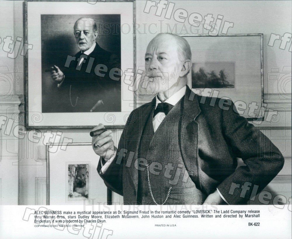 1983 Oscar Winning Actor Alec Guinness in Film Lovesick Press Photo ady1109 - Historic Images