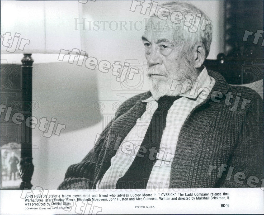 1983 Oscar Winning Actor John Huston in Film Lovesick Press Photo ady1111 - Historic Images