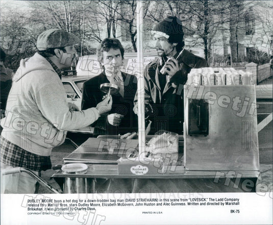 1983 Actors Dudley Moore & David Strathairn in Film Lovesick Press Photo ady1117 - Historic Images