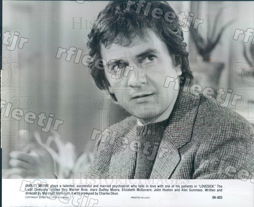 1983 British Actor Dudley Moore in Film Lovesick Press Photo ady1119 - Historic Images