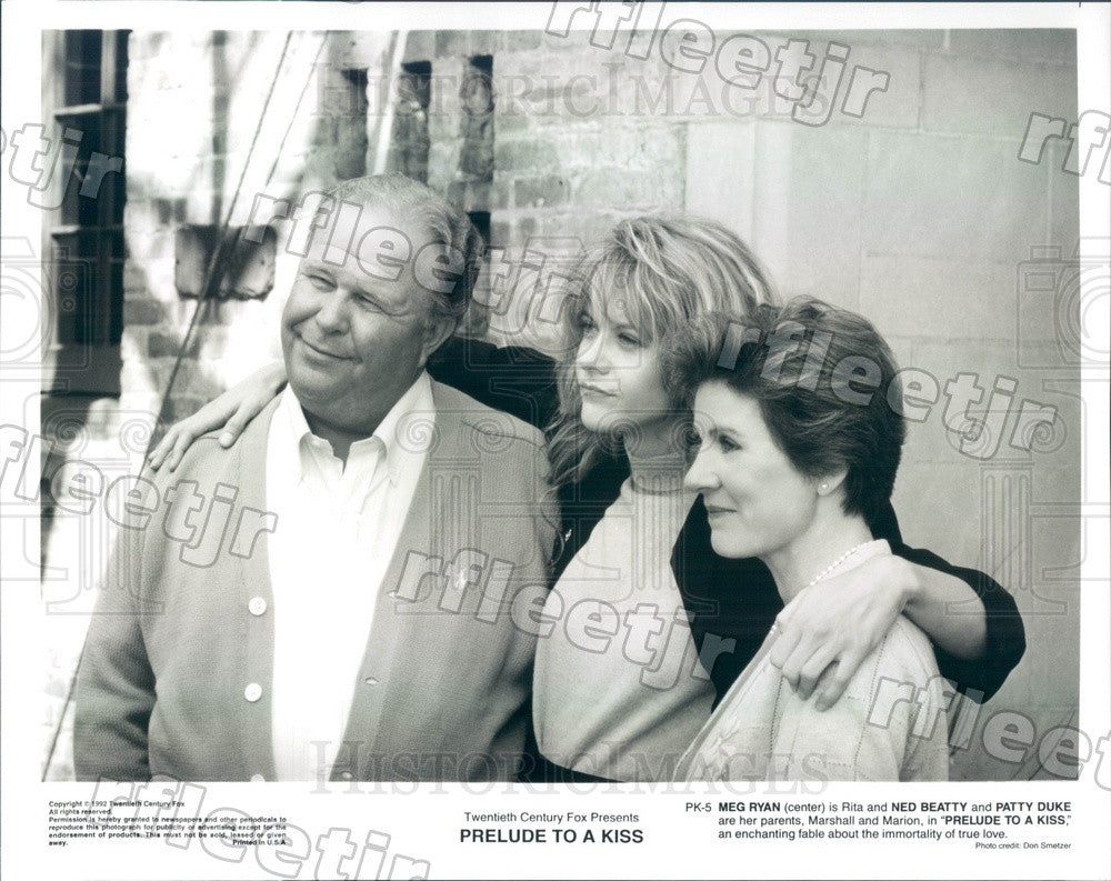 1992 Actors Meg Ryan, Patty Duke, Ned Beatty in Film Press Photo ady1125 - Historic Images