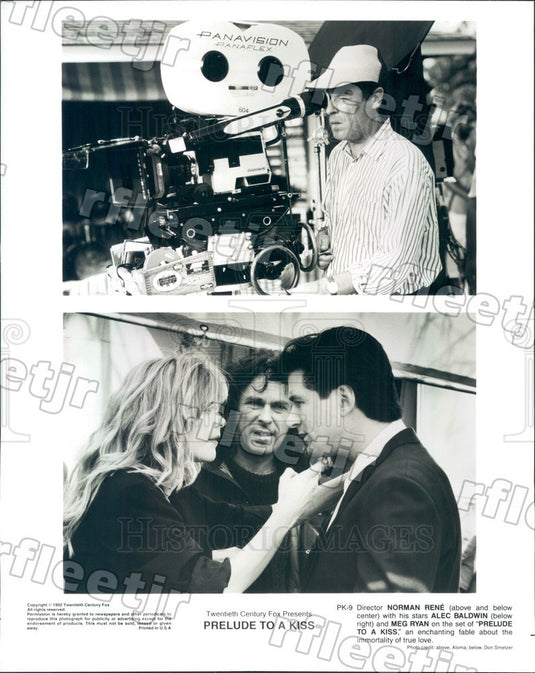 1992 Actors Meg Ryan & Emmy Winner Alec Baldwin Press Photo ady1129 - Historic Images