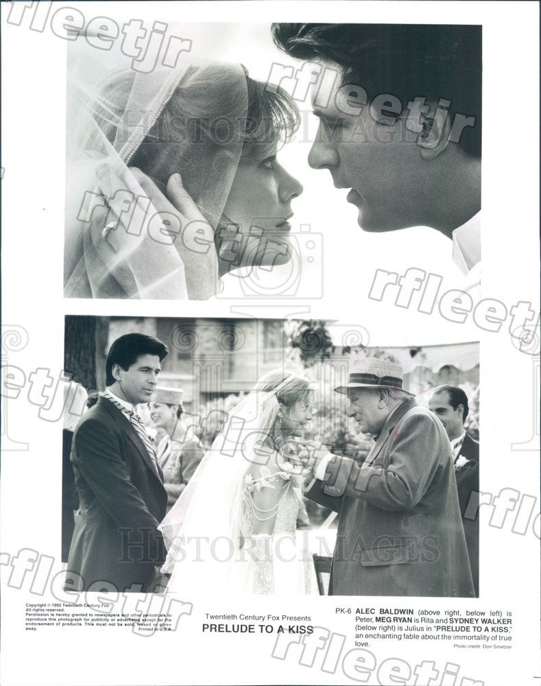 1992 Actors Meg Ryan, Alec Baldwin, Sydney Walker in Film Press Photo ady1131 - Historic Images