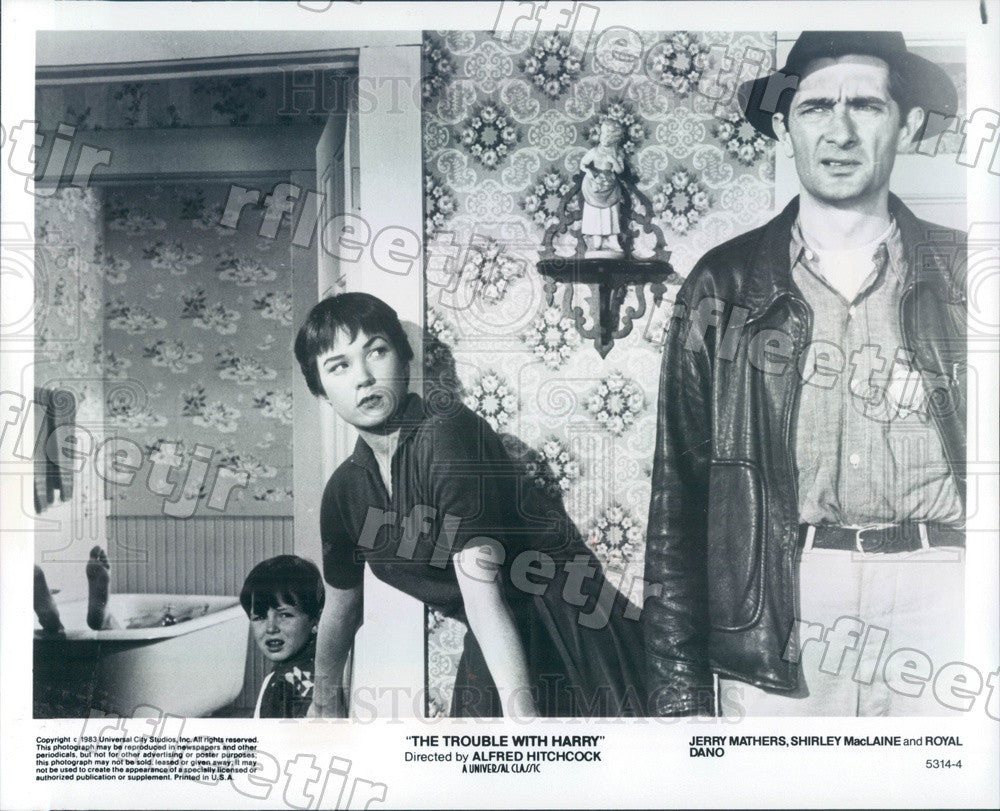 1983 Actors Shirley MacLaine, Royal Dano, Jerry Mathers Press Photo ady1149 - Historic Images