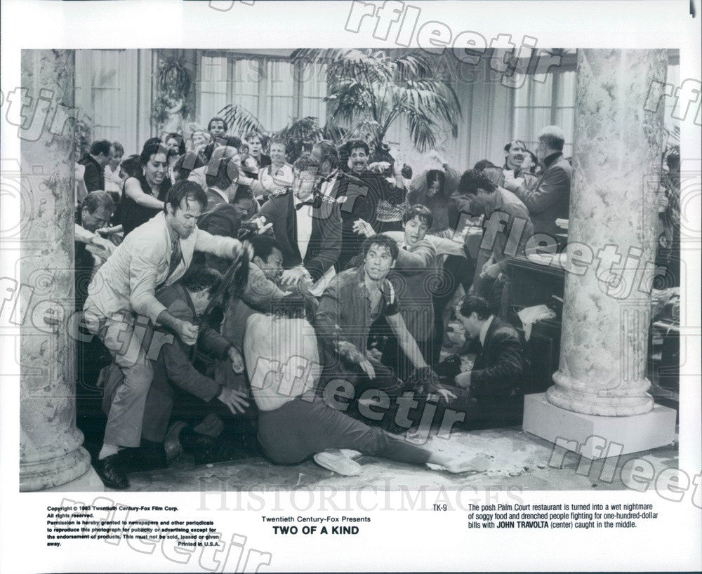 1983 Hollywood Actor John Travolta in Film Two Of A Kind Press Photo ady1159 - Historic Images