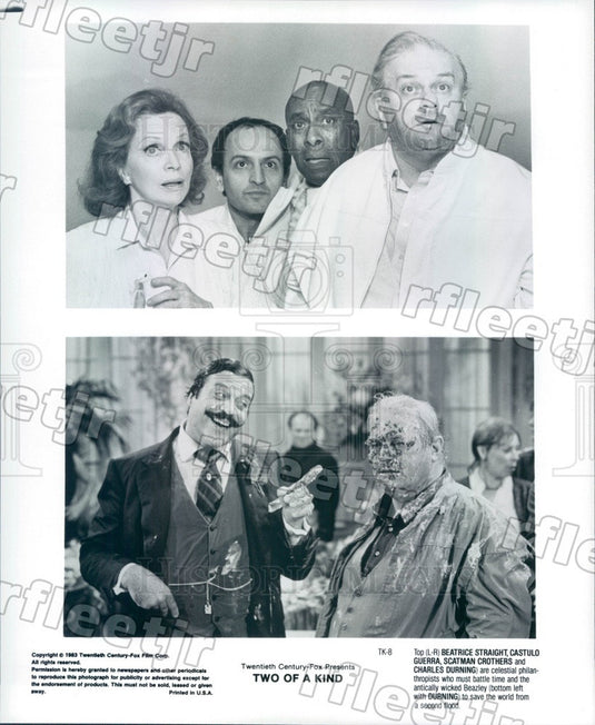 1983 Actor Beatrice Straight/Castulo Guerra/Scatman Crothers Press Photo ady1161 - Historic Images