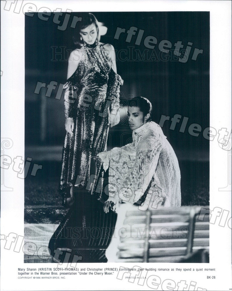 1986 Oscar Winning Actor Prince &amp; Kristin Scott-Thomas Press Photo ady1169 - Historic Images