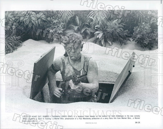 1986 Hollywood Actor David Graf in Film Police Academy Press Photo ady119 - Historic Images