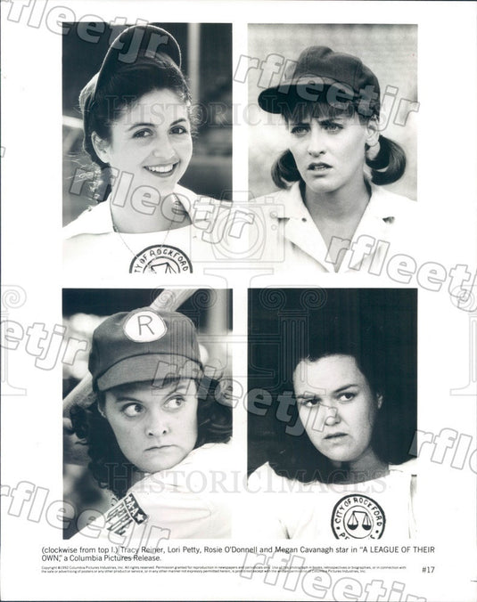 1992 Actors Tracy Reiner, Lori Petty, Rosie O'Donnell Press Photo ady11 - Historic Images