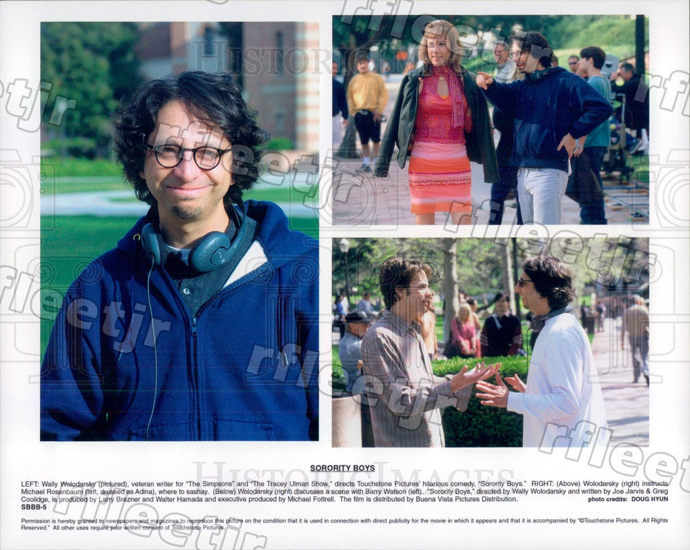 2002 Director Wally Wolodarsky, Actors Michael Rosenbaum Press Photo ady135 - Historic Images