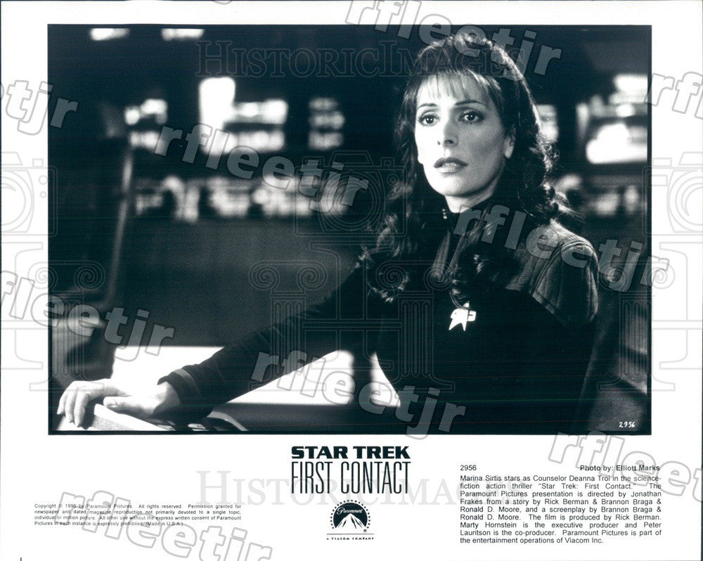 1996 Actor Marina Sirtis in Film Star Trek: First Contact Press Photo ady141 - Historic Images