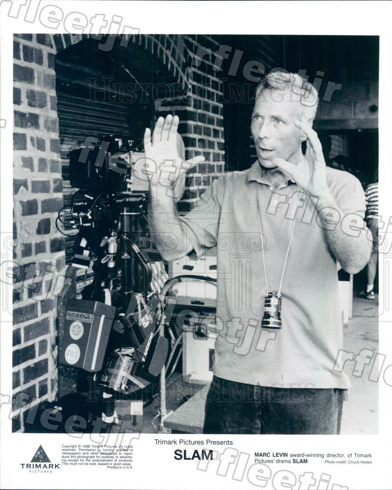 1998 Emmy Winning Director Marc Levin Filming Slam Press Photo ady151 - Historic Images