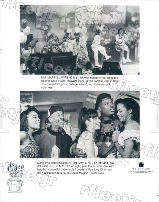 1991 Actors Martin Lawrence & Christopher Martin in Film Press Photo ady163 - Historic Images