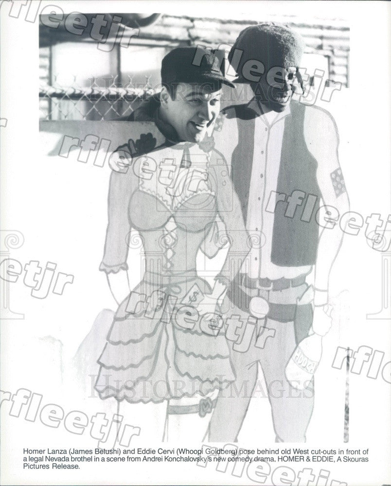 Undated EGOT Winning Actor Whoopi Goldberg &amp; James Belushi Press Photo ady169 - Historic Images