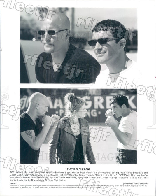 2000 Actors Antonio Banderas, Woody Harrelson Press Photo ady17 - Historic Images