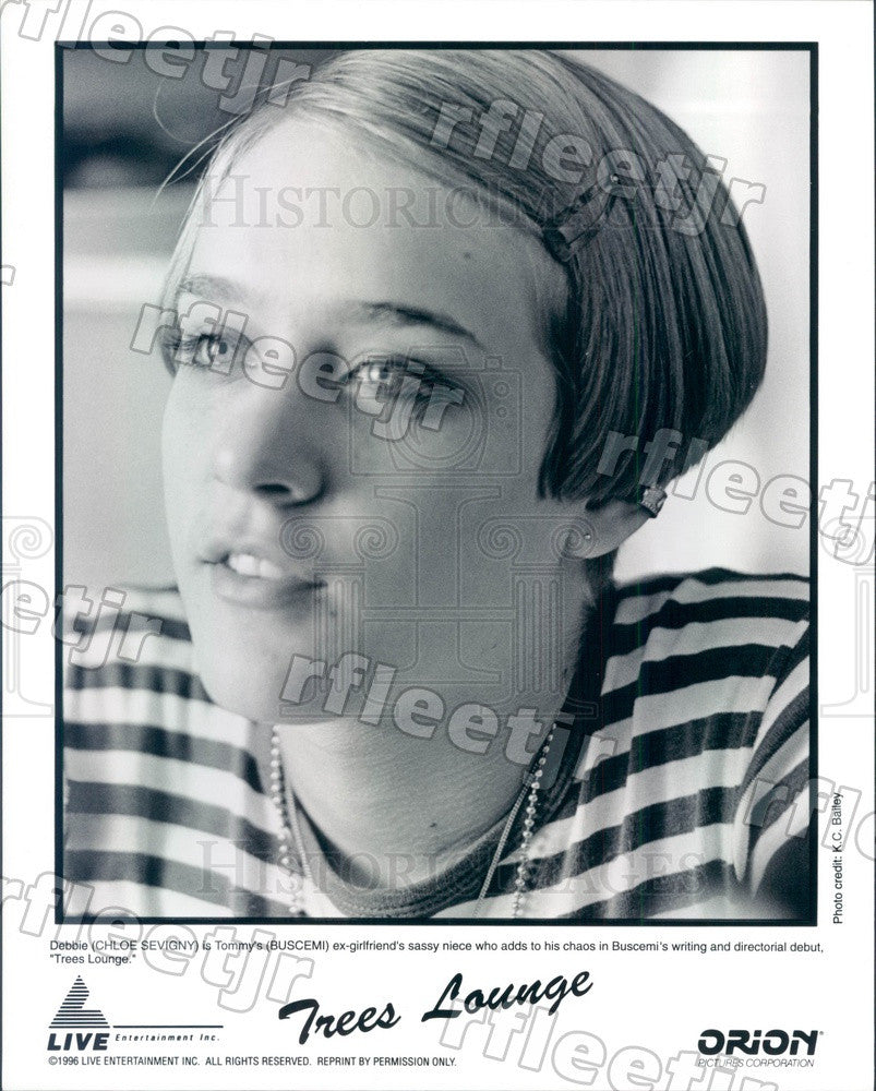 1996 American Actor Chloe Sevigny in Film Trees Lounge Press Photo ady213 - Historic Images