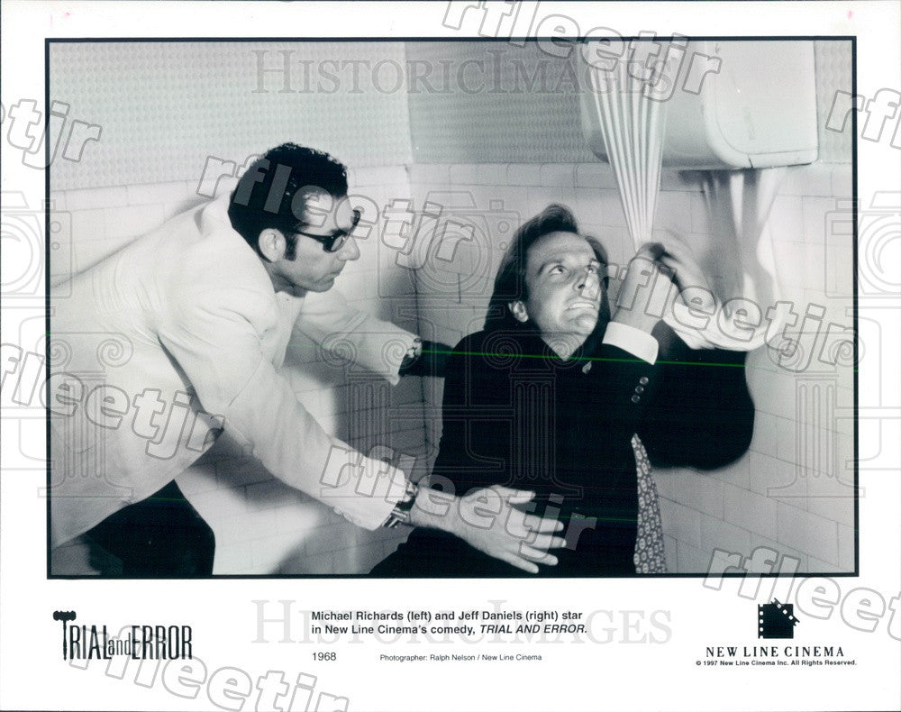 1997 Actors Michael Richards &amp; Jeff Daniels in Film Press Photo ady217 - Historic Images