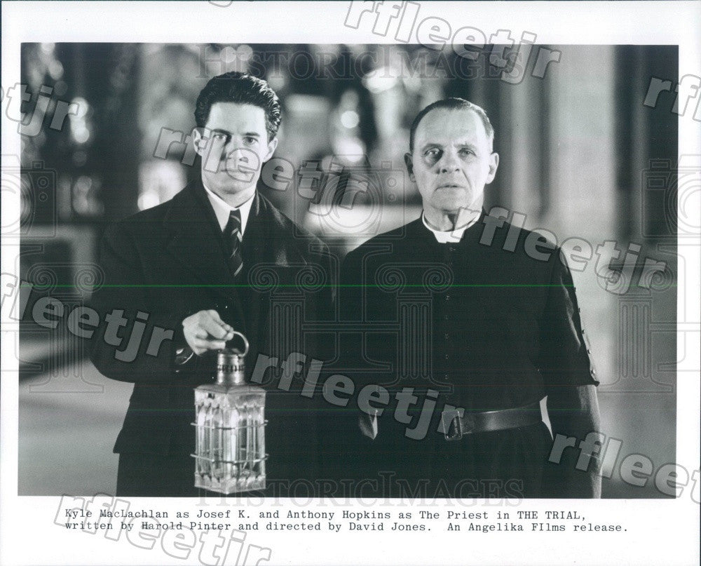 Undated Actors Kyle MacLachlan &amp; Oscar Winner Anthony Hopkins Press Photo ady229 - Historic Images