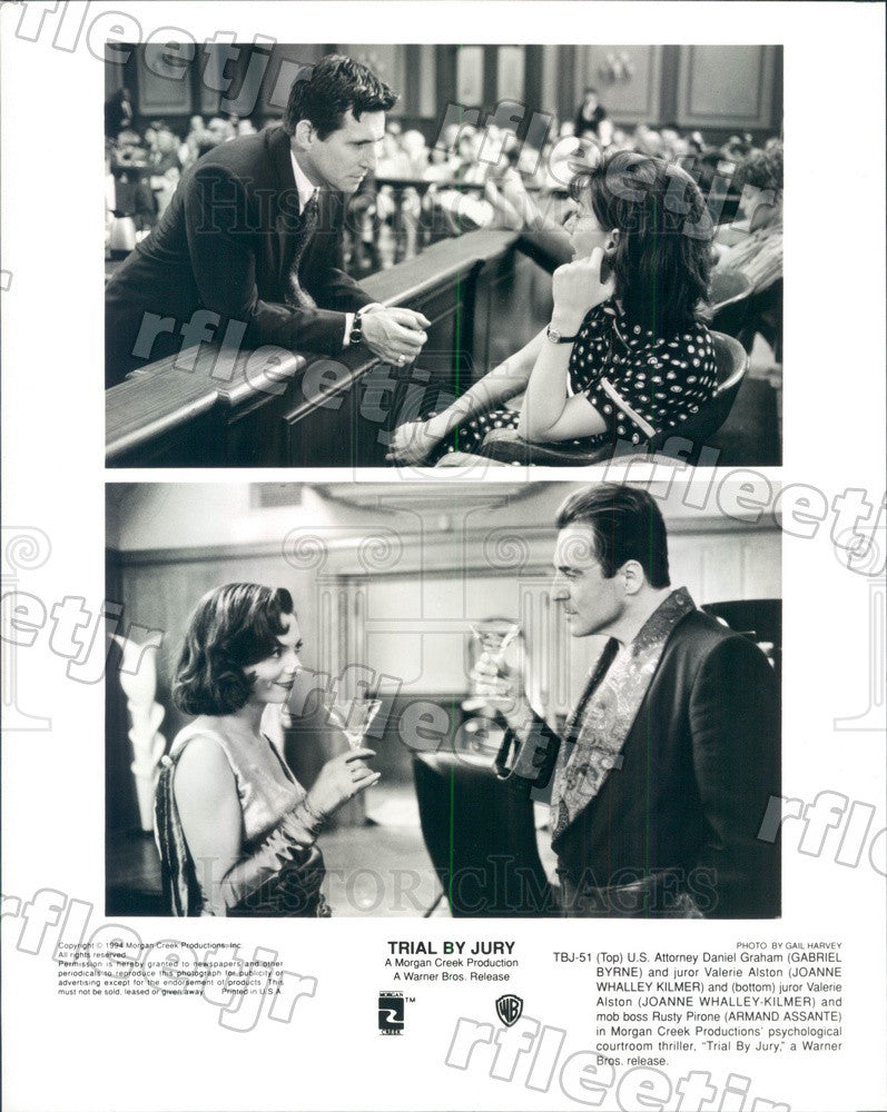 1994 Actors Gabriel Byrne, Joanne Whalley, Armand Assante Press Photo ady231 - Historic Images