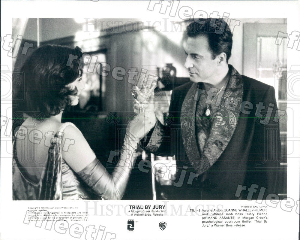 1994 Actors Joanne Whalley &amp; Armand Assante in Trial by Jury Press Photo ady237 - Historic Images