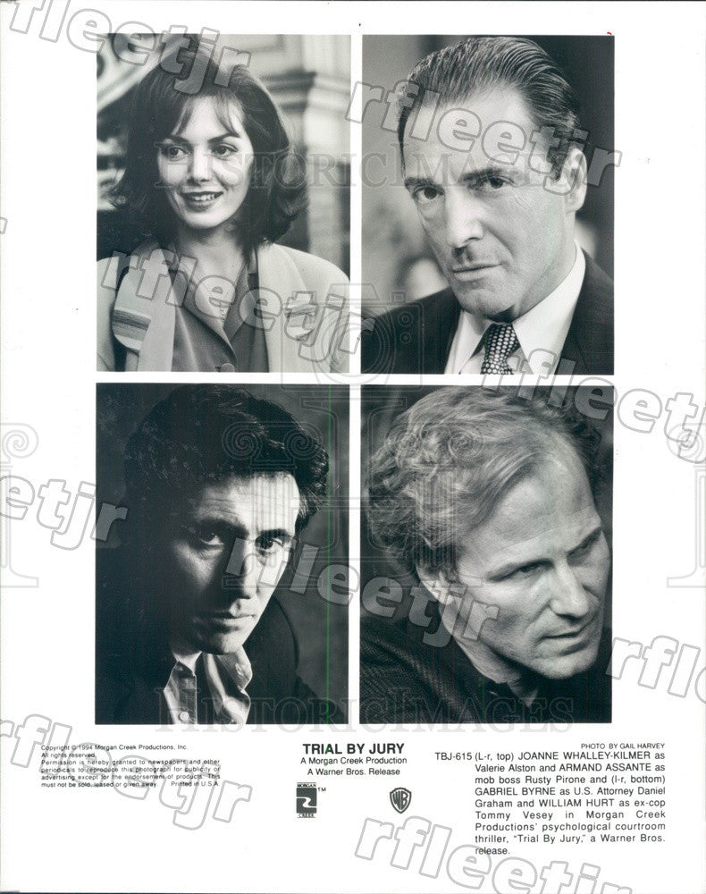 1994 Actors Joanne Whalley, Armand Assante, Gabriel Byrne Press Photo ady245 - Historic Images