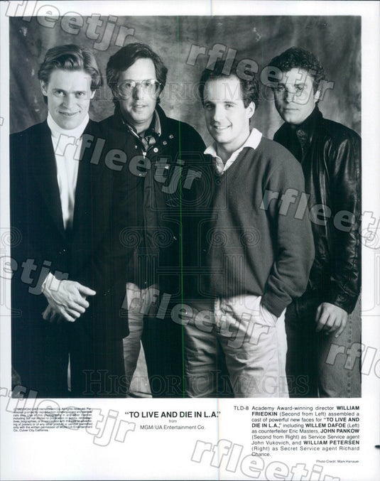 1985 Oscar Winning Dir William Friedkin, William Petersen Press Photo ady271 - Historic Images